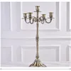 decoration weddings Improvement 5 arms candelabra centerpieces modern custom candle holder tapper luxury brass gold tall candle holders imake386