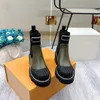 여성 Beaubourg Ankle Boots Classic Chelsea Boot Designer Martin Boots 고무 팁 오토바이 부티 플랫폼 솔트 온 Ecru White Khaki Black Size 35-41