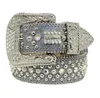 2022 Designer beroemde riem Simon riemen voor heren Dames Glanzende diamanten riem Zwart op zwart Blauw wit veelkleurig met bling strass2706107