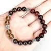 Strand MG1671 Scorpio Zodiac Bracelet for Women 8 Mm A Red Red Tiger Eye Garnet Smoky Quartz Wrist Mala Natural Gemstone Jewelry