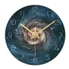 Horloges murales Horloge en verre ultra-mince Design moderne Vintage 3d RetroRelogio Parede Mécanisme Silencieux Guess Femmes Électronique 50Q222