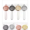 4 couleurs filtres à café Cooktail passoire en acier inoxydable cuisine farine écran de poche maille bricolage cuisine outils RRE15047