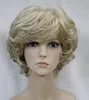 2022 Mulheres curtas Curly Wig Ladies di￡rias naturais perucas de cabelos