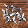 Charms Angel Heart Wings Spacer charme contas de pingentes 200pcs/lote antigo liga de jóias artesanais de jóias de jóias DIY L189 33 DHXSZ