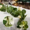 装飾的な花人工花輪偽の牡丹ユーカリ植物rattanブドウの緑の吊り下げ飾り飾り誕生日パーティーの装飾