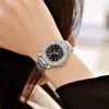 Full Diamond Women Designer Hollwatches Life Water Popess Lady Luxury Dial 35mm Kuvars Saatler No23