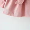 jas baby jas prinses sjerpen kinderen bovenkleding casual effen stijl kinderkleding schattig meisje koreaanse peuter boog loopgraaf