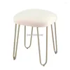 Kl￤dlagring alogus europeisk smink pall mode kreativ tyg amerikansk modern sovrum j￤rnskor stol