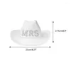 Bérets mariée Cowboy chapeaux Mme Cowgirl chapeau accessoires de fête de mariée femmes Bachelorette pour Disco habiller