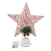 Рождественские украшения Железо хорошее светодиодное рождественское праздничное праздничное дерево Пентаграмма прочная украшение деревьев
