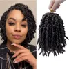 10 inch Spring Twist Crochet Hair 15strands/pcs Ombre Brown Cute Pre-twisted Spring Twists Crochet Braids Synthetic Braiding Hair Extension LS28