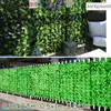 Decorative Flowers Artificial Balcony Green Radish Fence Net Simulation Plant Garden 0.5x0.25MHome Wall