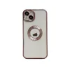 Case di cellulare Case Cover Copertina di protezione dell'obiettivo Shinny Elettroplating Shinny con foro logo 14 pi￹ 13 12 11 Pro Max XR XS 6 7 8 Plus