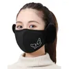 Berets Winter Cold-Proch Mask Women Outdoor Riding 2 in 1 Treading Freece Freece Roofmuffs Face Cover Tove Multi Guffest