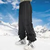 Skiing Pants Winter Snowboard Men Women Reflective Large Size Sports Trousers Windproof Waterproof Breathable Warm Snow