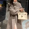 Manteau en peluche d'agneau de haute qualité pour femme, manteau épais, Style occidental d'hiver pur