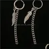 Dangle Chandelier 1Pc Punk Titanium Steel Tassel Dangle Earrings Ear Stud Clip For Men Women Korea Statement Jewelry Exquisite Hip H Dh5As