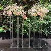 Nouveau style décoration présentoirs acrylique fleur support pour mariage clair présentoir cristal scène pilier 419