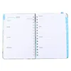 Notebook Book Planner Schedule Appointment Daily Spiral Organizer Taking Note Supplies Paper 2022 Notepad Time Management Small
