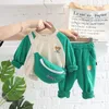 3pcs Spring Autumn Toddler Boys Clothing Sets Cotton Sweater Pants With Bag Baby Girls Clothes Kids Outfits