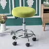 Sandalye Kapak Çıkarılabilir Yuvarlak Kapak Çubuğu Polar Polar Slipcover Koltuk Yastık Koruyucu Barstool Düz Renk