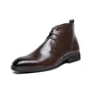 Bottes 2022 Automne Hommes Grande Taille 38-48 Cuir Cheville Hommes Chaussures Habillées Bureau D'affaires Botas Hombre