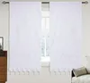 Curtain Cotton Solid White Blackout Curtains With Lace Band Hand Crochet Hollow Out Window Drapes Rod Pocket Kitchen Short Blinds