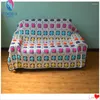 Chair Covers 2022 Fashion Luxury Cotton Crochet 3D Flower Sofa Cover For Home Decoration Towel With Rose Back Rest Cushion