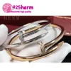 Bangle parafuso Bangleia Jóia Moda 925 Sterling Silver Feminino Redonda Hard Bracelet Star Classic Star Mesmo estilo inteiro