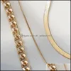 Collares colgantes de 17 km moda collar de cadena de serpiente de capa mti para mujeres collar de gargantillas de moneda de oro vintage