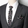 Corbatas para el cuello Corbata Hombres Flor de algodón de moda Clásico Colorido Floral Encantador para hombre Flaco Regalo de fiesta de boda Corbata