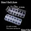 Jewelry Pouches Bags Jewelry Pouches Bags 12/28Grids Plastic Storage Box Beads Case Transparent Compartment Organizer Adjustable Bri Dhsat