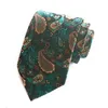 Nekbanden heren stropdas zwarte stropdas paisley zakelijke gestreepte hoge dichtheid bloem stropdies ascot voor mannen strepen nekkleding shirt accessoires