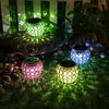 Solar Led Hollow Hanging Ball Light Garden Lawn Peacock Lamp Waterproof Patio Pathway Courtyard Landscape Decor Lighting Lamp1pc