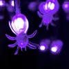 Strings 10LEDS Led String Lights With Holiday Decoration Lamp Spider Halloween Ghost Festival Decorative Outdoor Lighting