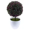 Fleurs décoratives Sakura boule de neige arbre artificiel herbe persane plantes d'eucalyptus bonsaï accessoires pour la maison chambre salon décor faux