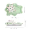 Fragrance Lamps 1pc Creative Ceramic Lotus Modeling Incense Stick Holder Home Decoration