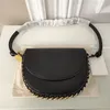 Stella Mccartney Frayme Borsa a tracolla piccola Borse a patta media Borsa a tracolla oversize con catena galvanica mista con taglio a diamante Lusso Nicchia alto senso 022ess