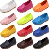 Sneakers 12 Colors All Sizes 21-36 Children Shoes PU Leather Casual Styles Boys Girls Soft Comfortable Loafers Slip on Kids 221014