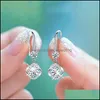 Серьги с темпераментом очарования Crystal Inlay Fashion Charm Новые блестящие аксессуары тенденция личности ювелирные ювелирные изделия.