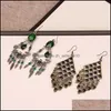 Dangle Chandelier Colorf Vintage Earrings For Women Bohemian Mixed Order Fashion Jewelry 12Pairs Lot 175 U2 Drop Delivery 2022 Earrin Dhoz2