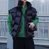 남성용 대형 조끼 디자이너 다운 재킷 블랙 짠 두꺼운 민소매 자켓 겨울 따뜻한 코트 커플 화이트 오리 탑