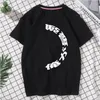 T shirt designer letter printing pure cotton round neck short sleeve black and white fashion Japanese element Tokyo skateboard undershirt #125