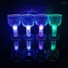 Decorazione per feste 50ml LED lampeggiante PS Cup Bar Fornitura a forma di ananas Rilevamento dell'acqua Flash Luce colorata Luminosa Vino Birra Bevanda t1015