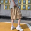 Pantaloncini da uomo Uomo Moda giapponese Streetwear Retro Bello Tasche grandi Dinamico Giovane Baggy Casual Estate Hip Hop Elegante