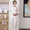 Women's Tracksuits Customized Beautician Uniforms Ladies White For Women Wear