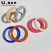 Bangle U.sun Braccialetti classici in resina per donne Ragazze Fashion Vintage Acrilico Ciondolo rigido a portata di mano Gioielli da donna