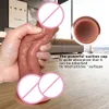 Dildos Dongs Dummy Penis Female Masturbator Male Reproductive Simulator Big Head Soft Liquid Silica Gel 221006