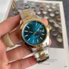 Wristwatches 40mm Size Three Stitches Working Mens Watch Luxury Watches with Calendar Metal Strap Top Brand Quartz Wristwatch for Men High Quality Date