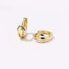 Hoop örhängen Creative Mini 9mm No Fade Hoops Huggies for Women Geometric Gold Color Round Earring Piercing Accessory Jewelry Gift